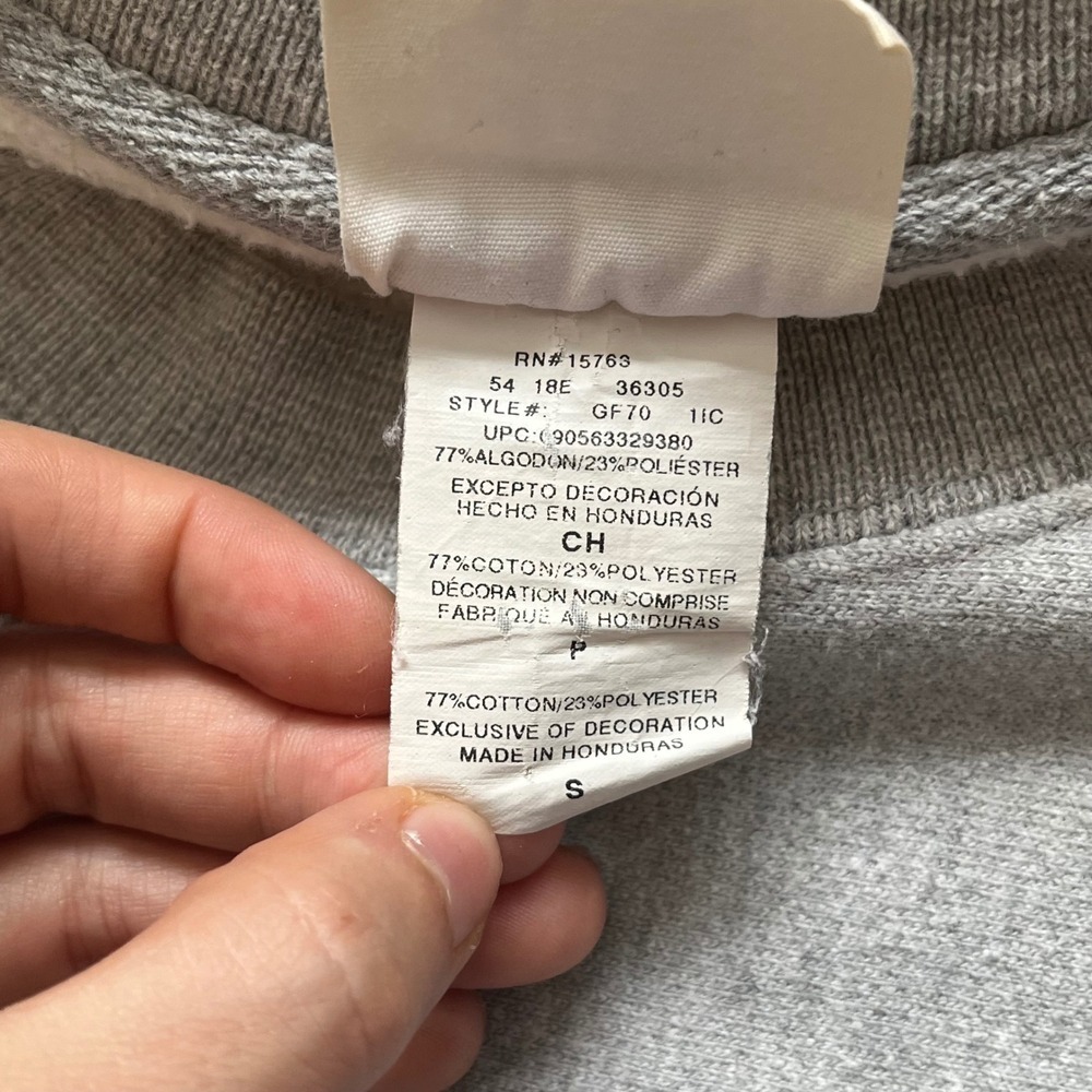 Vintage Champion Reverse Weave Crewneck Sweatshirt Gray Logo Size Small - Picture 7 of 7